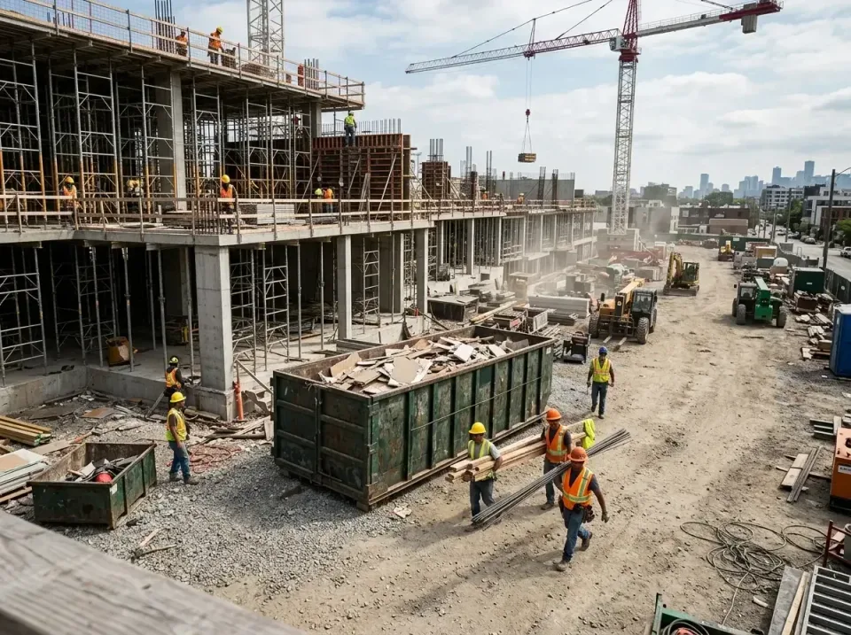 commercial-construction-site-w-002 — frequently asked questions, Low Cost Construction Dumpster Rental in Rockford, MN
